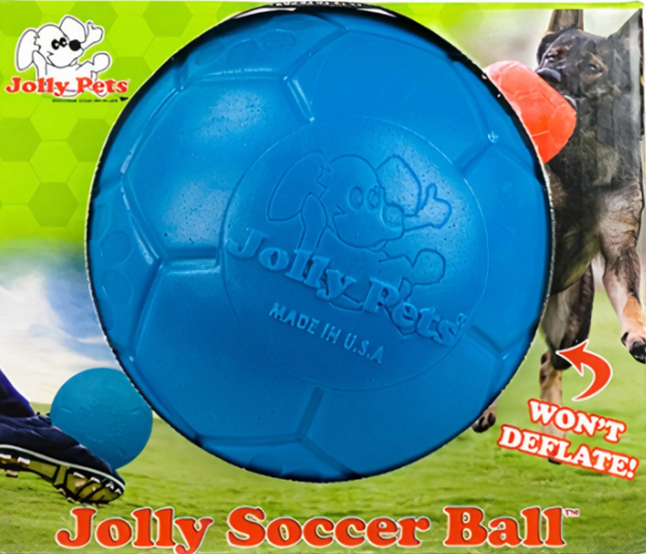 Jollyball Fußball blau klein