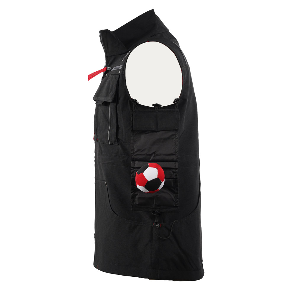 Hundesportweste 3.0 - Bild mit IQ Magnetballtasche (Zubehör) - Seitenansicht