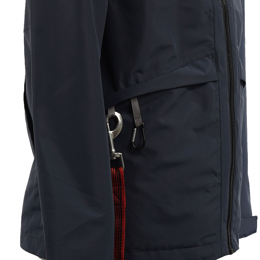 Leichte Jacke für Hundehalter Schlaufen und Karabiner