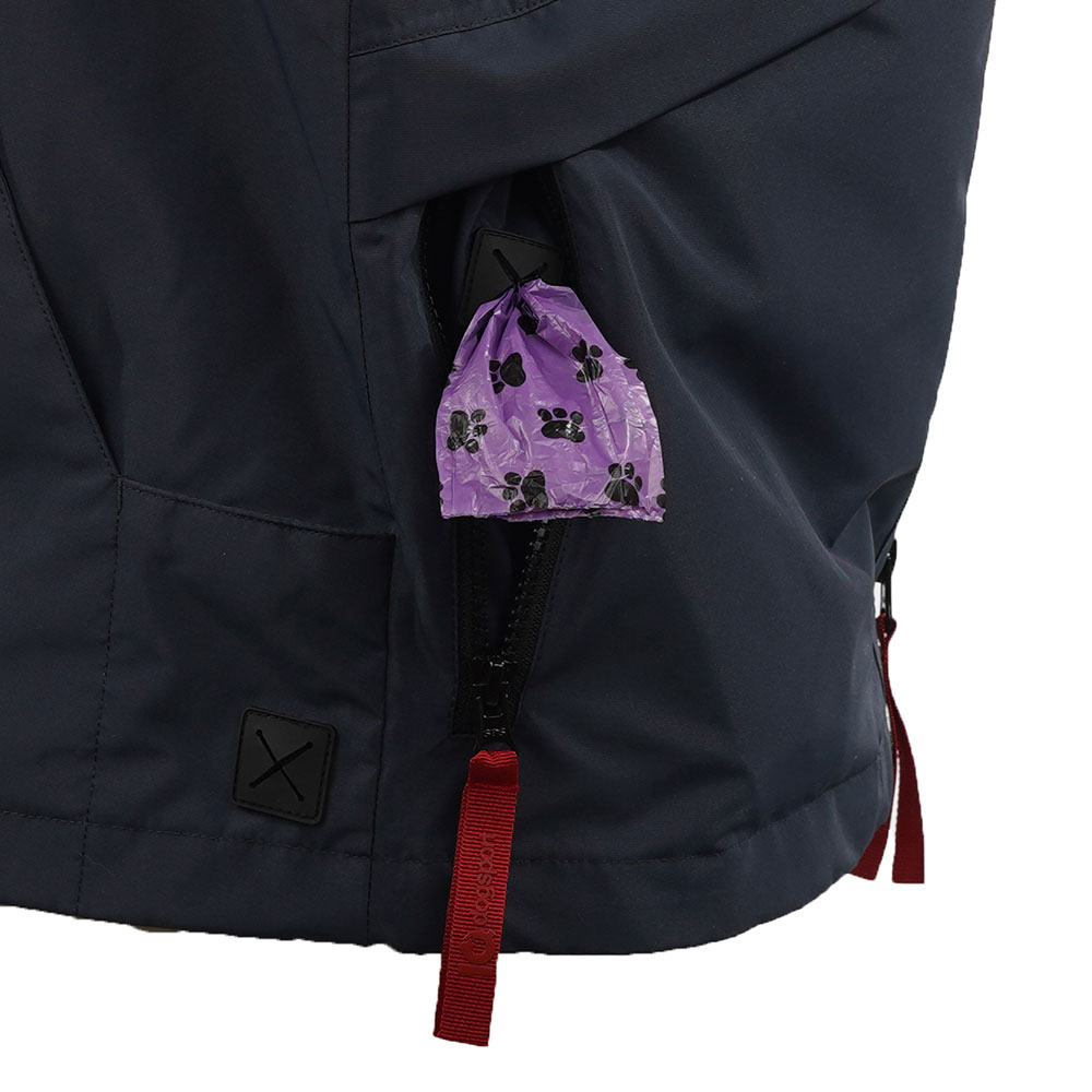 Leichte Jacke für Hundehalter Kotbeutel Dispenser
