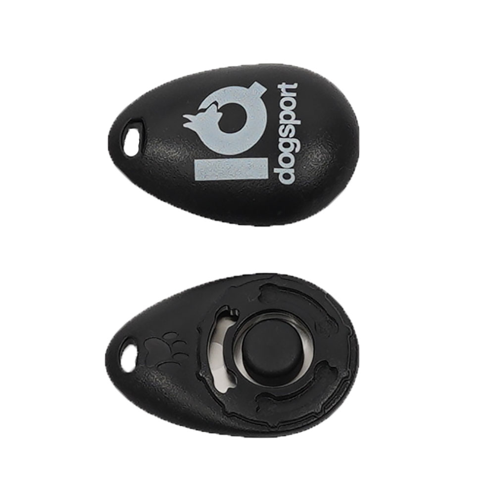 Clicker schwarz mit IQ Dogsport Logo