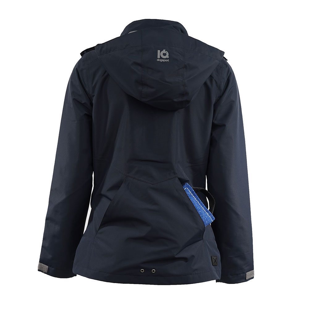 Leichte Jacke für Hundebesitzer Rückentasche