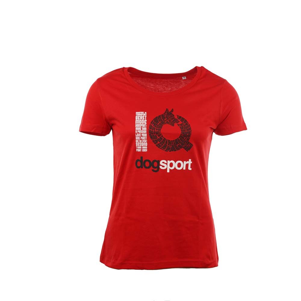 IQ Damen T-Shirt Slogan rot