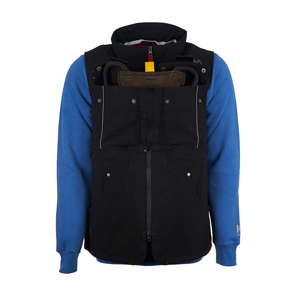 Patentierte Brusttasche verbunden