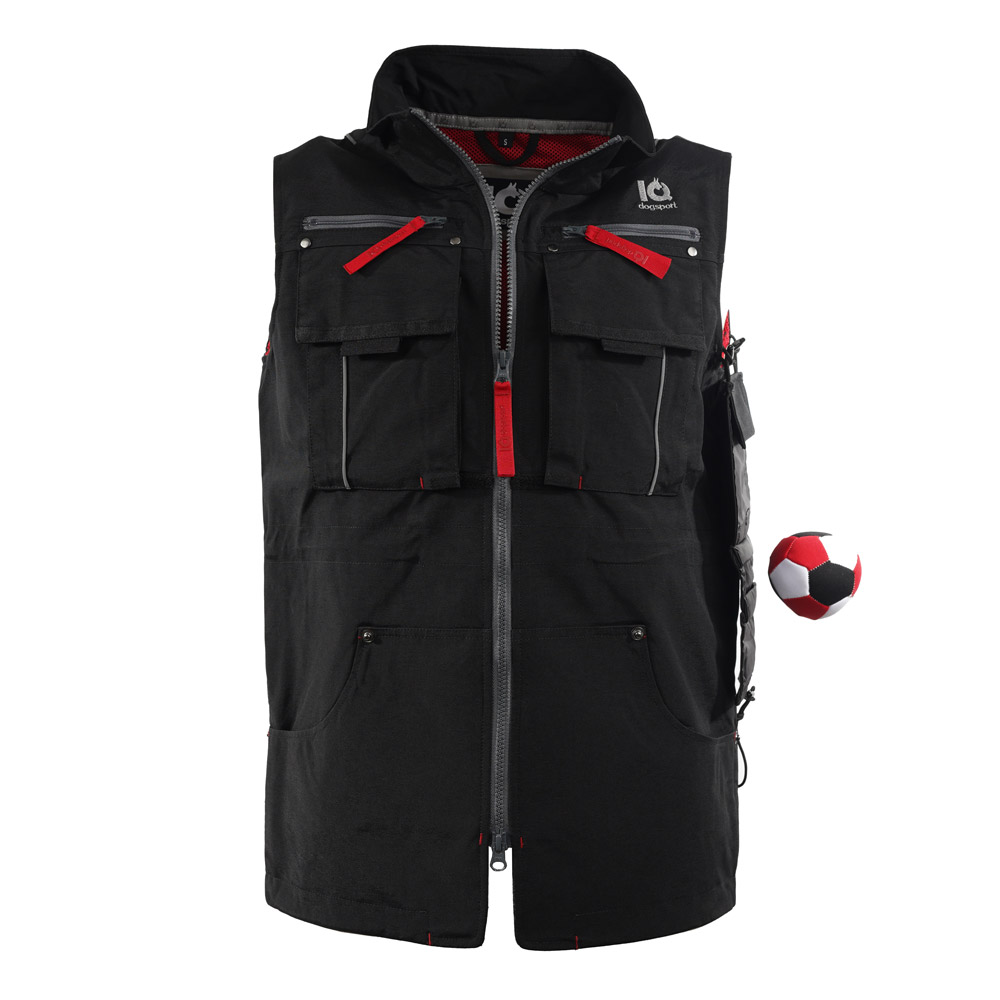 Hundesportweste 3.0 für Hundehalter - IQ Magnetballtasche mit fallendem Ball
